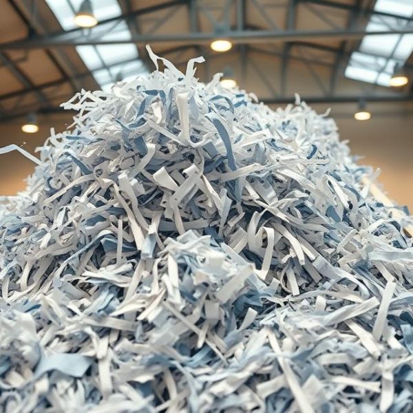 can shredded paper go into recycle bin