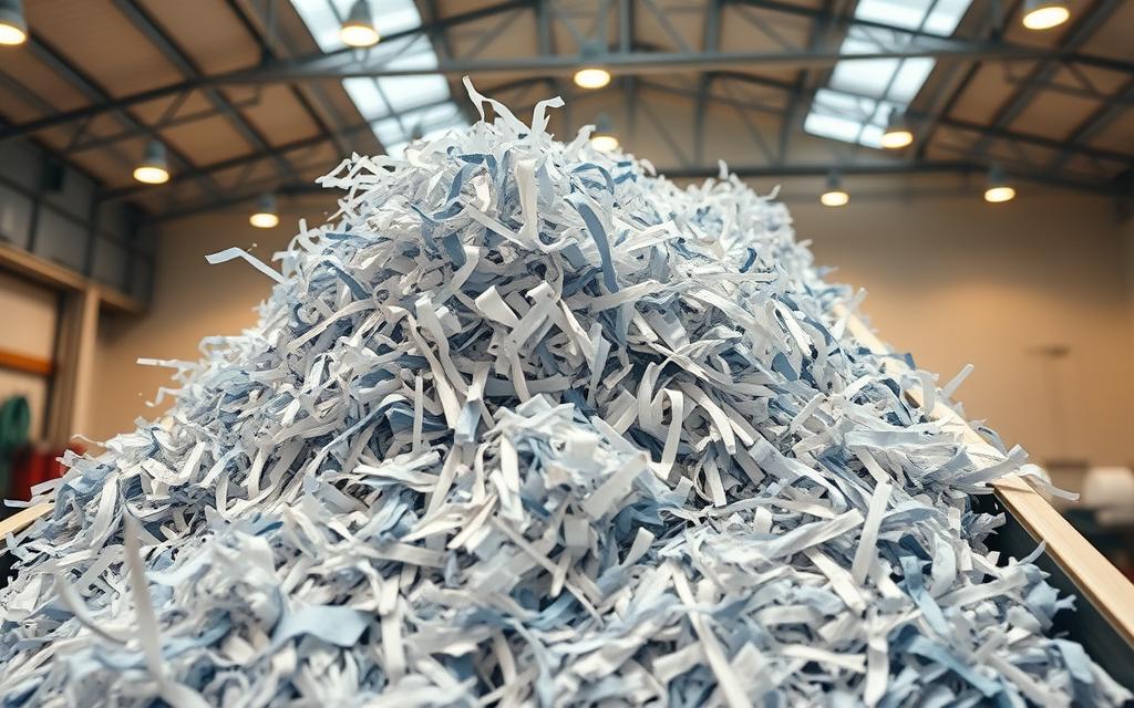 can shredded paper go into recycle bin