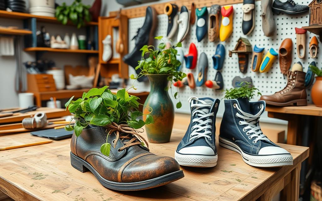 creative shoe upcycling