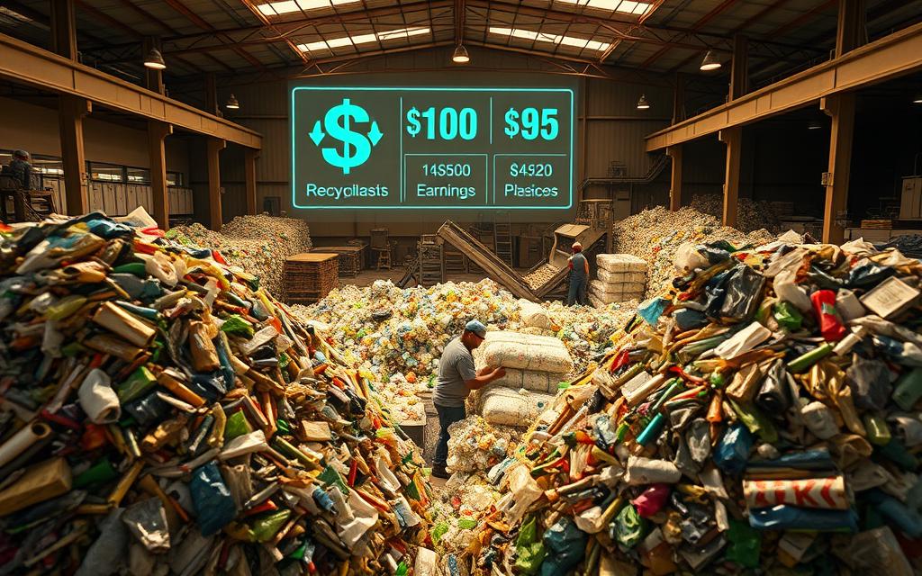 potential earnings from recycling plastic