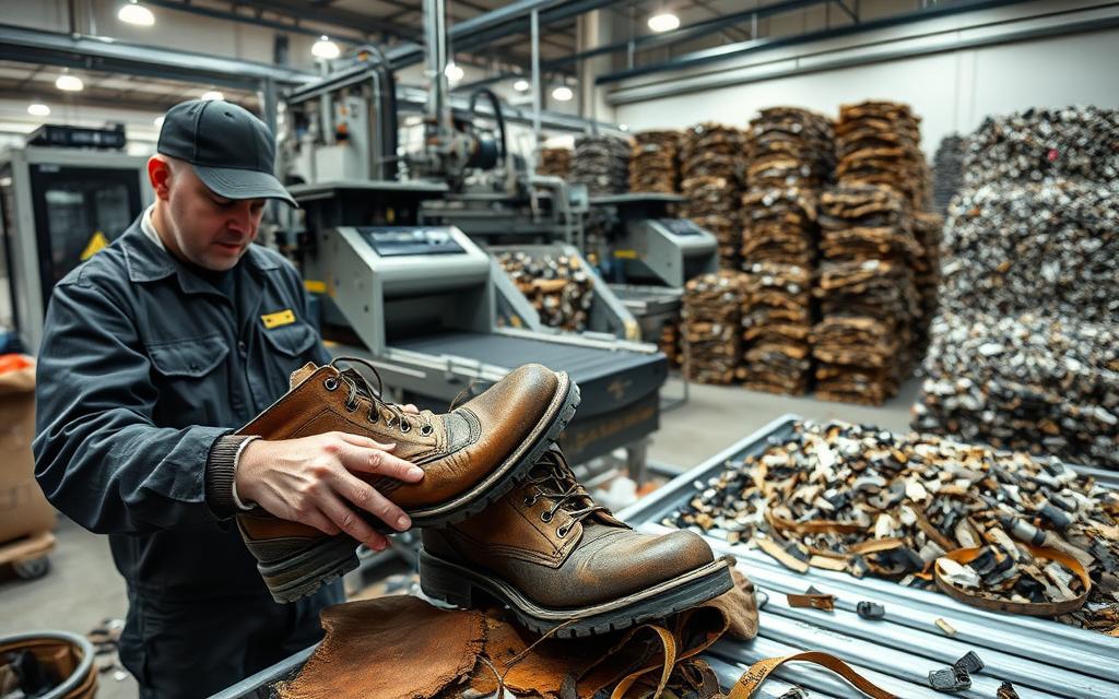 Boots recycling process