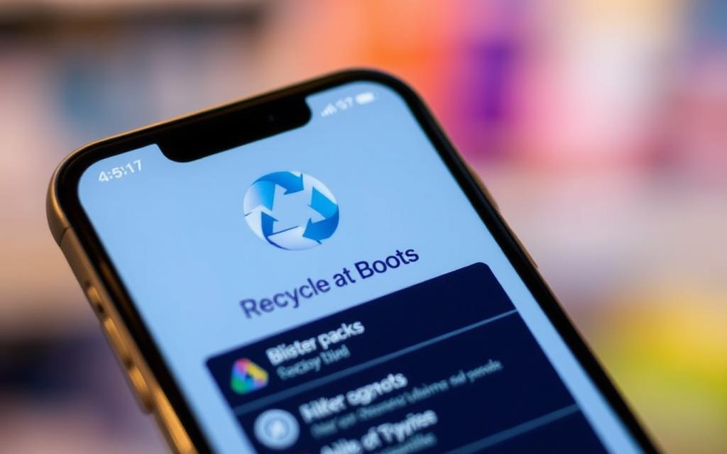 Recycle at Boots App