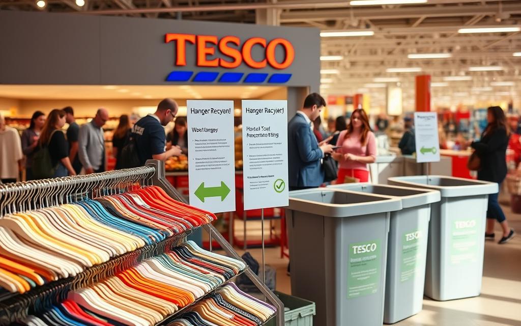 Tesco's hanger recycling programme
