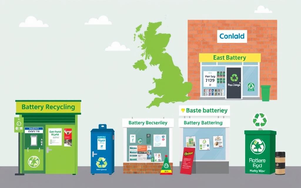 battery recycling centres UK