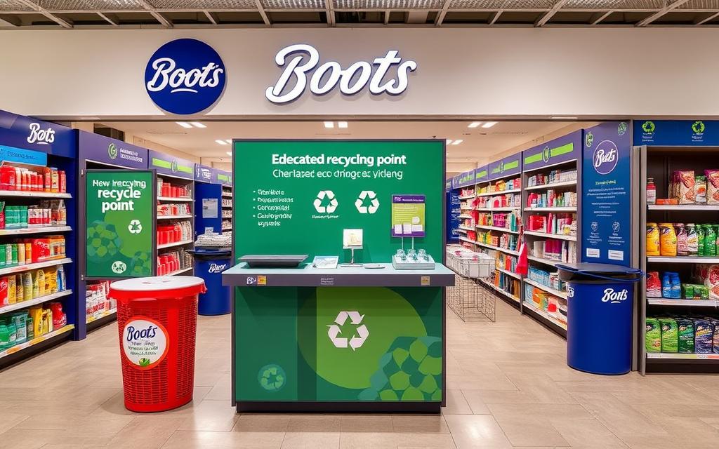 boots recycling drop off locations UK
