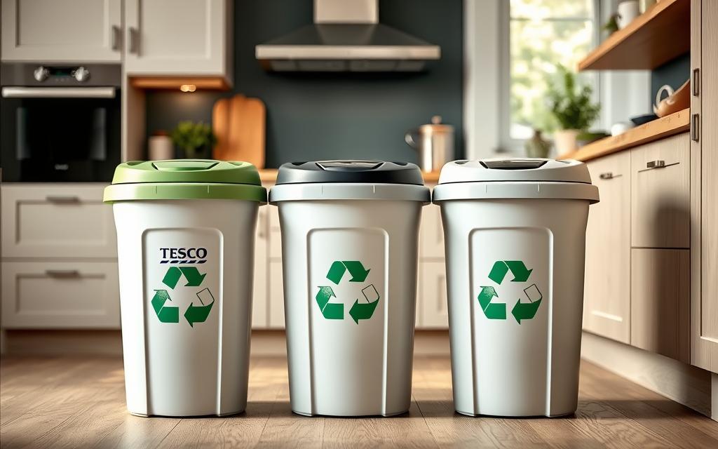 tesco kitchen recycling bins