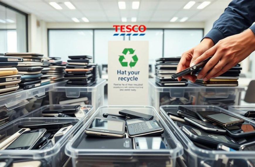 tesco old mobile recycling
