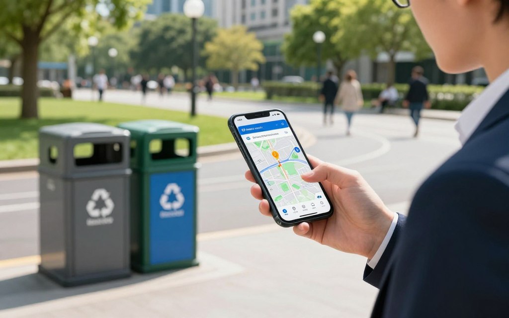 Postcode search locating laptop recycling points nearby